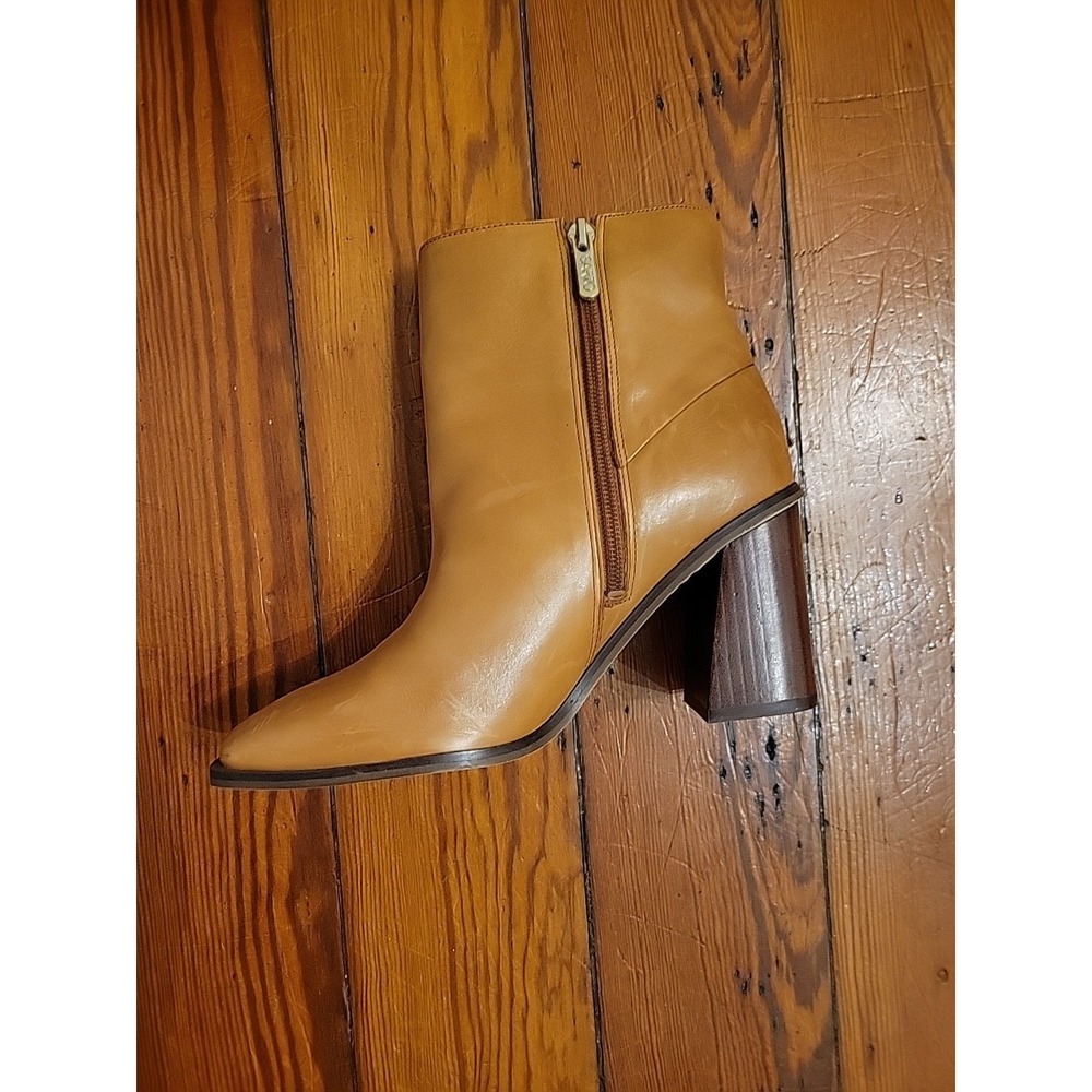 Sarto By Franco Sarto Vallah Bootie Retro Chic Size 6.5 Flared Block Heel - Picture 5 of 14